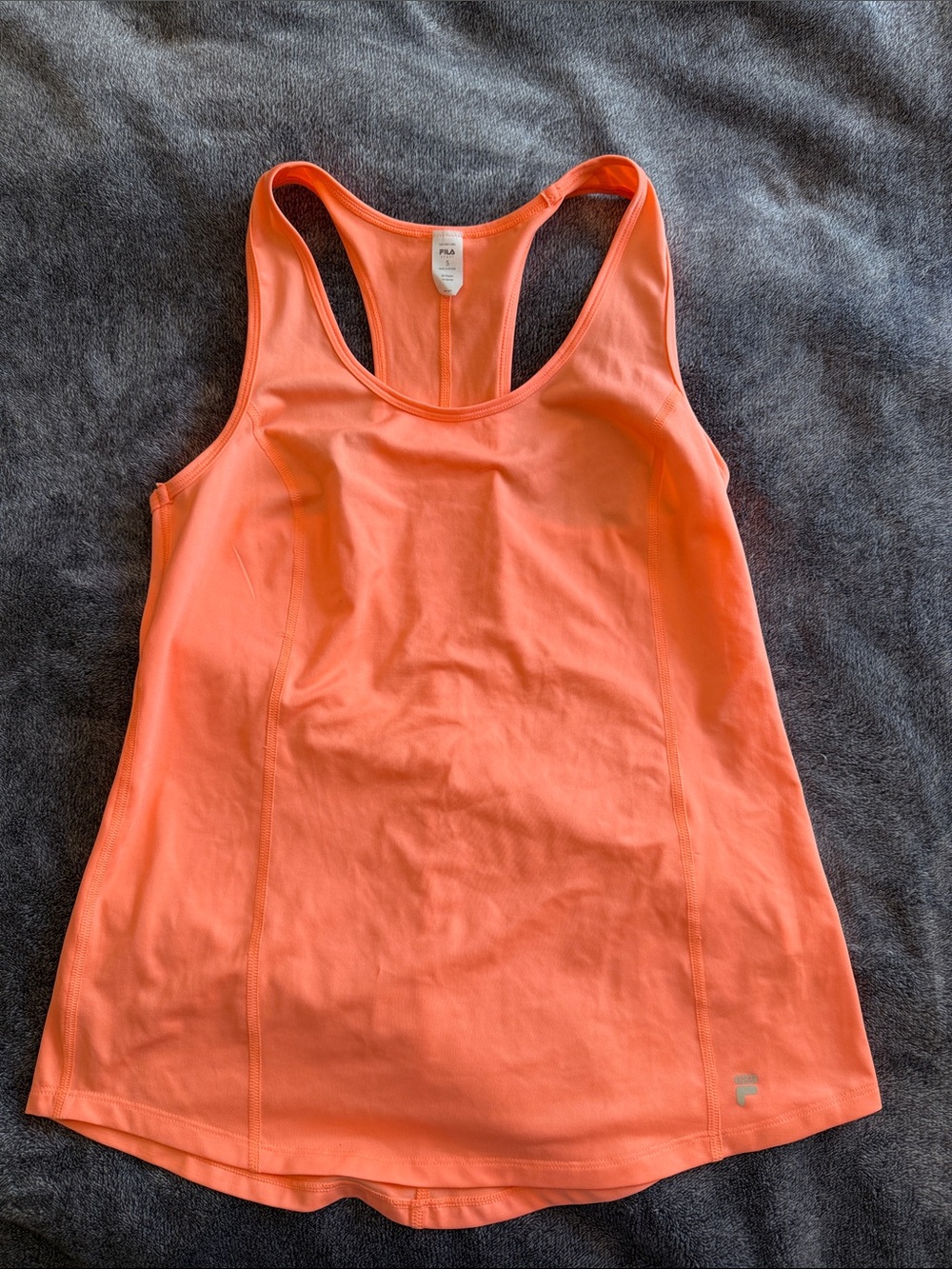 Fila Women's Coral-Orange Racerback Athletic Tank